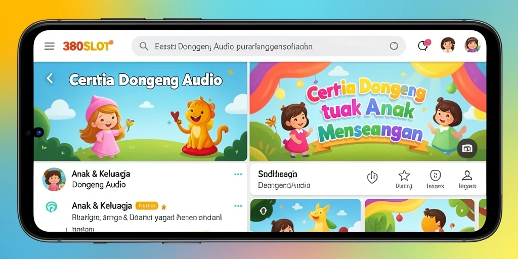 Antarmuka pengguna 380SLOT yang sederhana dan menarik.