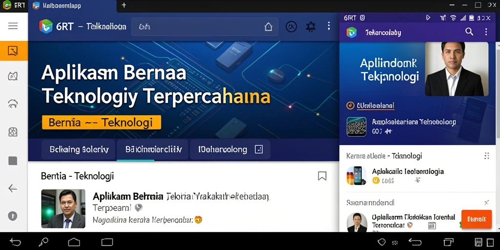 Antarmuka aplikasi 6RT dalam berita teknologi terkini.