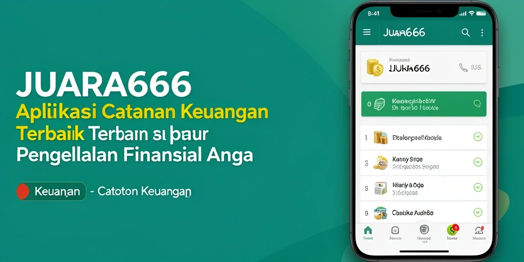 Tampilan antarmuka pengguna JUARA666 untuk catatan keuangan yang intuitif.