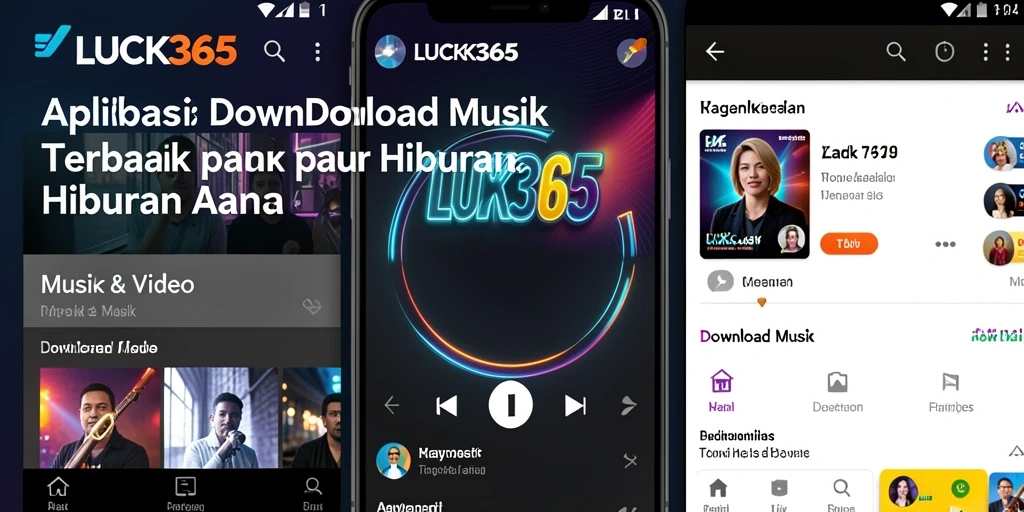 Tampilan antarmuka LUCK365 untuk Download Musik yang intuitif dan menarik.
