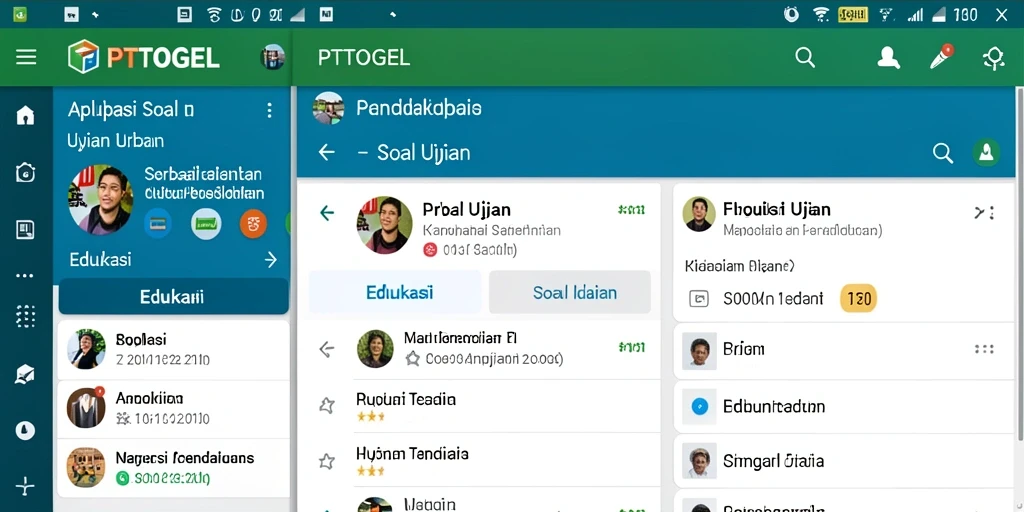 Tampilan antarmuka PTTOGEL yang intuitif dan menarik.