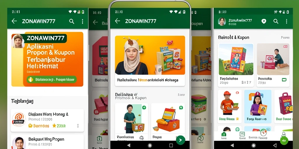 Tampilan antarmuka ZONAWIN777 yang intuitif untuk promo dan kupon.