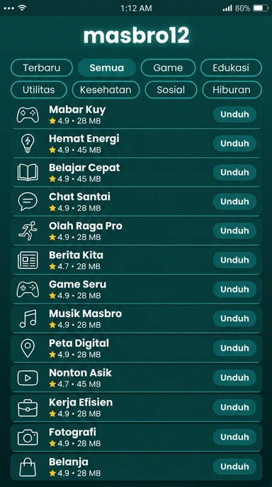 Portal Aplikasi Populer – masbro12, Tempat Unduh Terpercaya