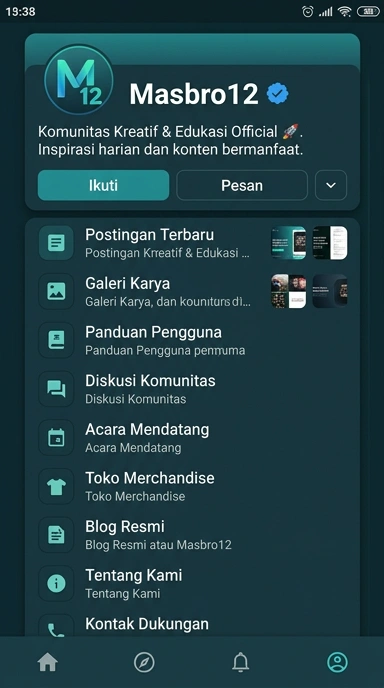 Kanal Resmi masbro12 untuk Pengguna Android Indonesia